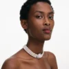 Small Crystal Pearl Choker Small Crystal Pearl Choker