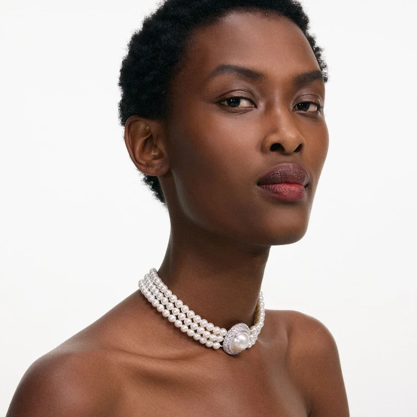 Small Crystal Pearl Choker Small Crystal Pearl Choker