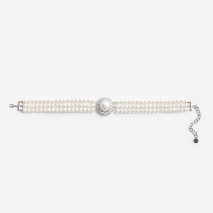 Small Crystal Pearl Choker Small Crystal Pearl Choker