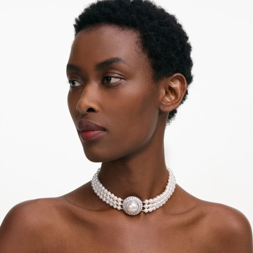 Small Crystal Pearl Choker Small Crystal Pearl Choker