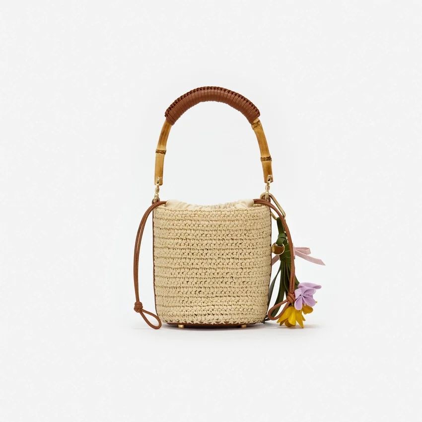 Soft Raffia Bucket Bag Soft Raffia Bucket Bag