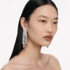 Square Crystal Dangle Earrings Square Crystal Dangle Earrings