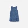 Textured Denim Heart Trim Dress Textured Denim Heart Trim Dress