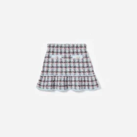 Textured Stripe Knit Skirt