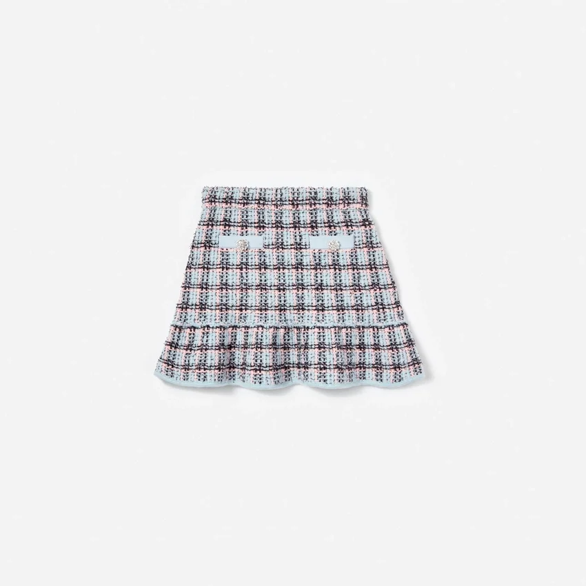 Textured Stripe Knit Skirt Textured Stripe Knit Skirt