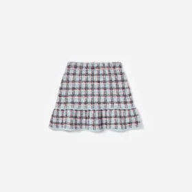 Textured Stripe Knit Skirt