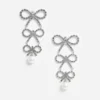 Tiered Crystal Bow Earrings