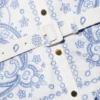 White And Blue Embroidered Midi Dress White And Blue Embroidered Midi Dress