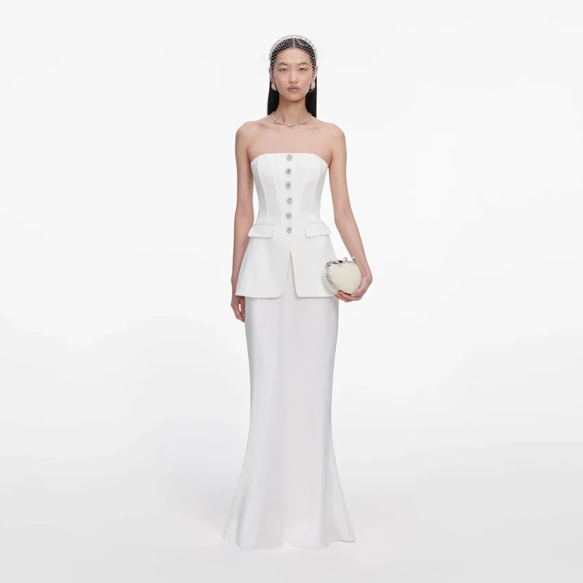 White Bandeau Maxi Dress White Bandeau Maxi Dress