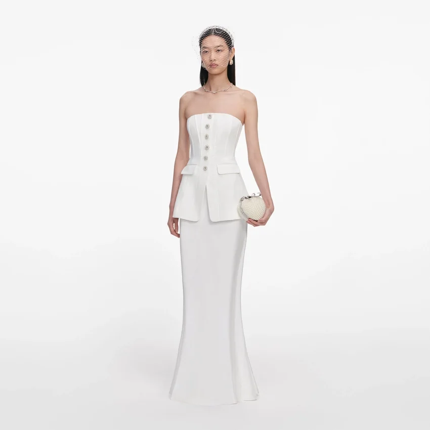 White Bandeau Maxi Dress White Bandeau Maxi Dress
