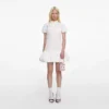 White Cotton Asymmetric Mini Dress White Cotton Asymmetric Mini Dress