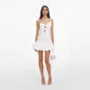 White Cotton Bodice Mini Dress White Cotton Bodice Mini Dress