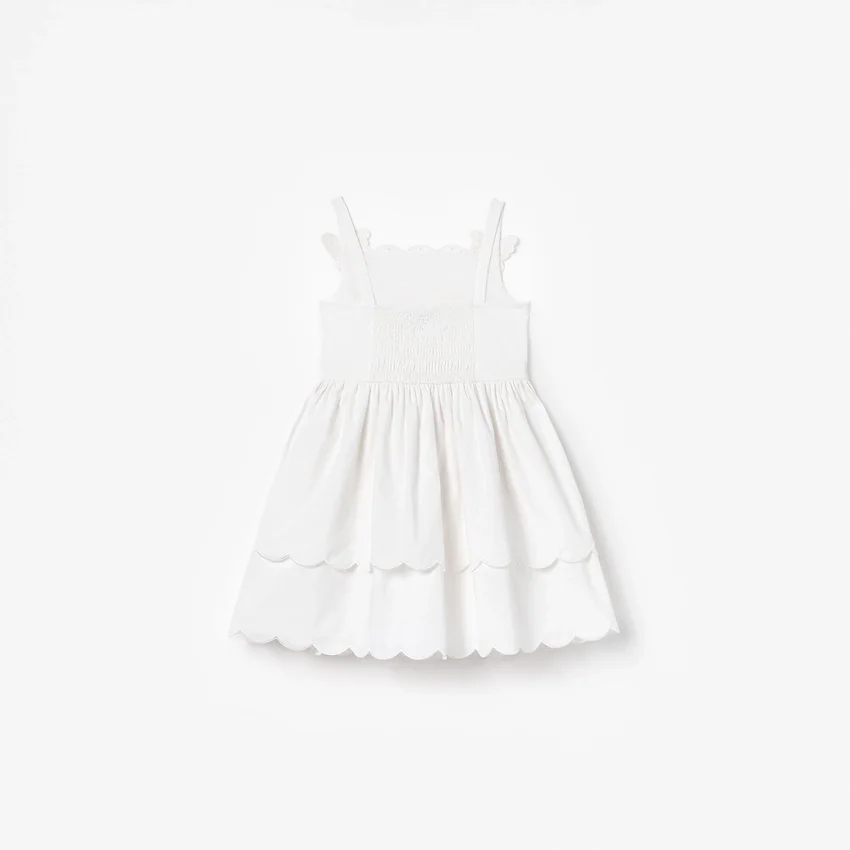 White Cotton Embroidered Dress White Cotton Embroidered Dress