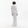 White Crepe Tailored Maxi Dress White Crepe Tailored Maxi Dress