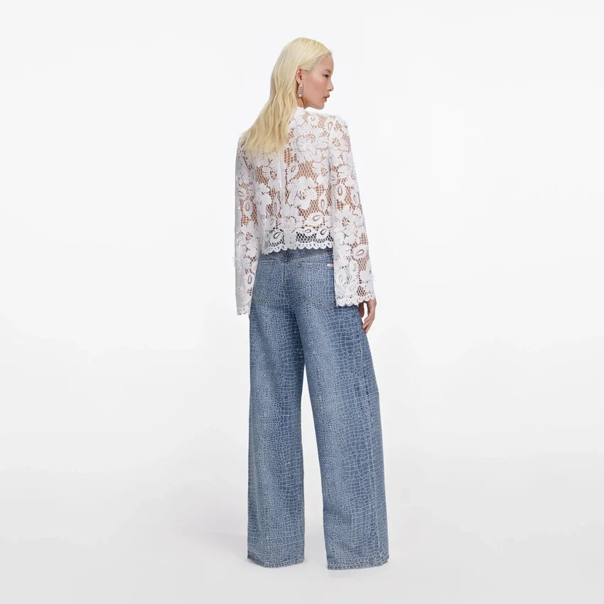 White Crochet Lace Top White Crochet Lace Top