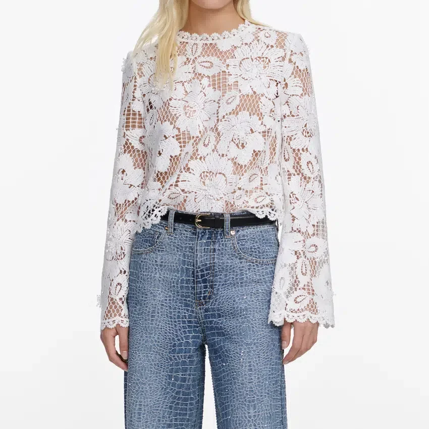 White Crochet Lace Top White Crochet Lace Top