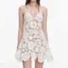 White Crochet Mini Dress White Crochet Mini Dress