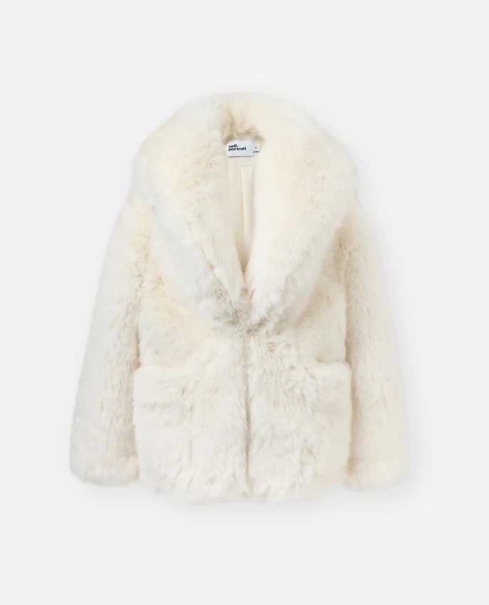 White Faux Fur Coat White Faux Fur Coat