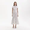White Flower Lace Midi Dress White Flower Lace Midi Dress