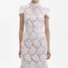 White Flower Lace Midi Dress White Flower Lace Midi Dress