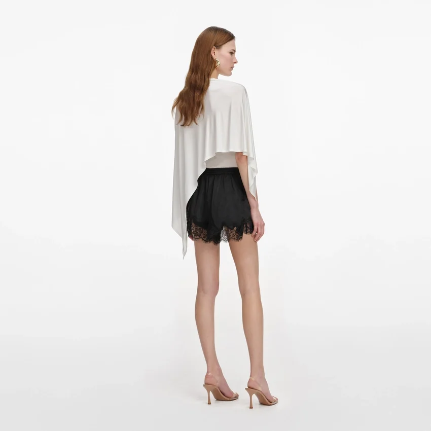 White Jersey Drape Top White Jersey Drape Top