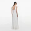 White Jersey Ruched Maxi Dress White Jersey Ruched Maxi Dress