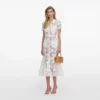 White Lace Collared Midi Dress White Lace Collared Midi Dress