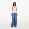 White Lace Peplum Top White Lace Peplum Top