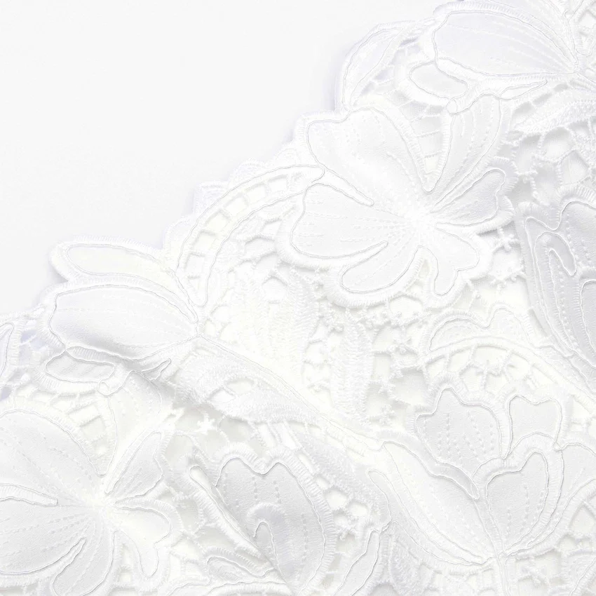 White Lace Peplum Top White Lace Peplum Top