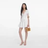 White Pointelle Knit Mini Skirt White Pointelle Knit Mini Skirt