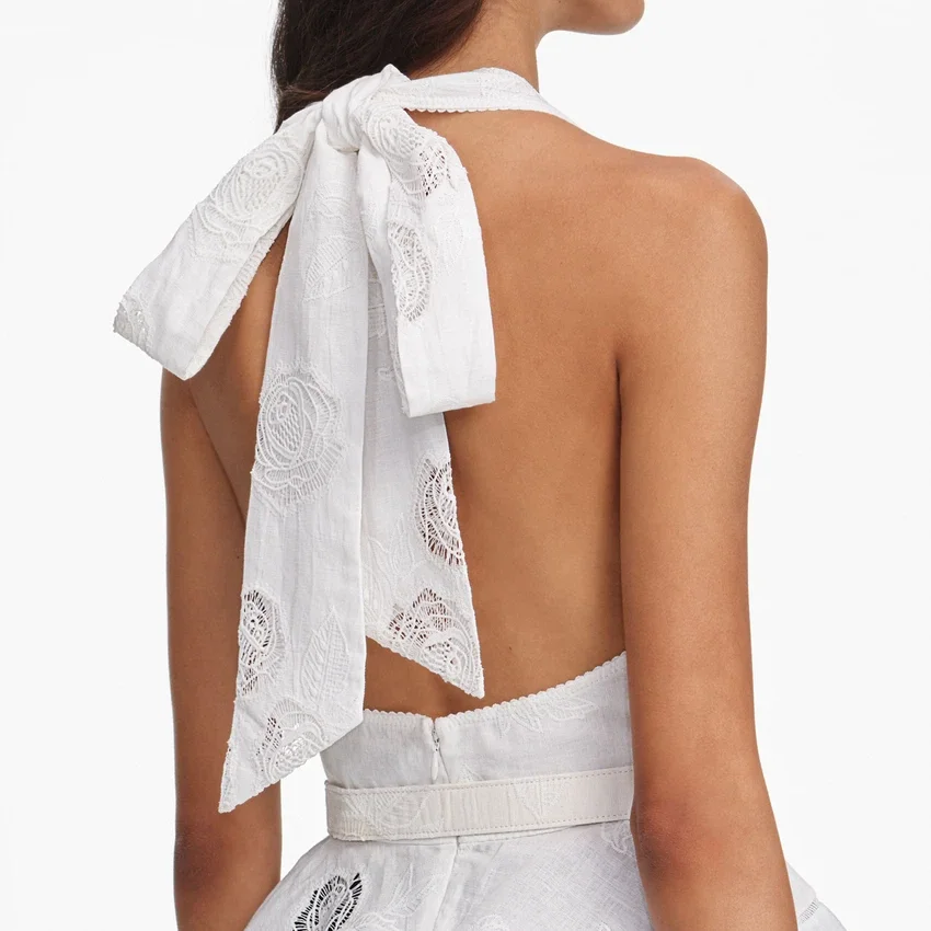 White Linen Blend Peplum Top White Linen Blend Peplum Top