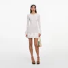 White Open Back Knitted Mini Dress White Open Back Knitted Mini Dress