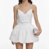White Organza Mini Dress White Organza Mini Dress