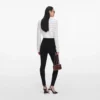 White Pointelle Diamante Cardigan White Pointelle Diamante Cardigan