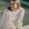 White Pointelle Diamante Cardigan White Pointelle Diamante Cardigan