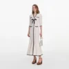 White Pointelle Knit Long Cardigan White Pointelle Knit Long Cardigan