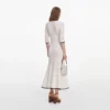 White Pointelle Knit Long Cardigan White Pointelle Knit Long Cardigan
