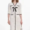 White Pointelle Knit Long Cardigan White Pointelle Knit Long Cardigan