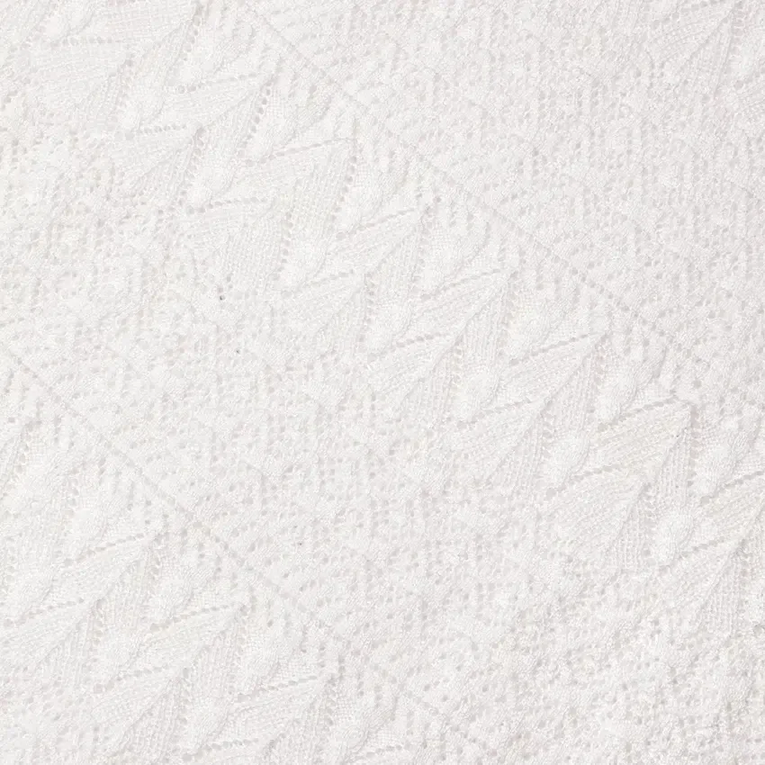 White Pointelle Knit Midi Skirt White Pointelle Knit Midi Skirt