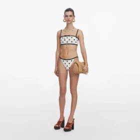 White Polka Dot Bikini Bottoms