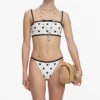 White Polka Dot Bikini Bottoms White Polka Dot Bikini Bottoms
