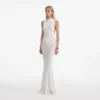White Racer Back Viscose Knit Maxi Dress White Racer Back Viscose Knit Maxi Dress