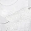White Ramie Lace Frill Top