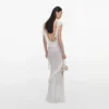 White Ruffle Knit Maxi Dress White Ruffle Knit Maxi Dress