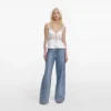 White Satin Lace Top White Satin Lace Top