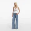 White Satin Lace Top White Satin Lace Top