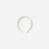 White Satin Pearl Embellished Headband White Satin Pearl Embellished Headband