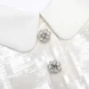 White Sequin Tailored Top White Sequin Tailored Top