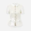 White Sequin Tailored Top White Sequin Tailored Top