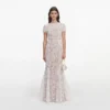 White Tulle Lace Maxi Dress White Tulle Lace Maxi Dress